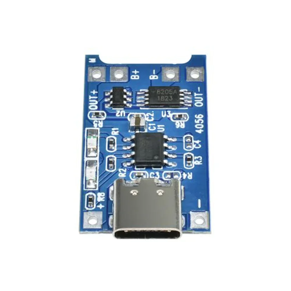 1/5/10pcs TP4056 18650 Placa De Carregamento De Bateria De Lítio 5V 1A Tipo-c Interface De Entrada USB DIY Módulo De Carregador com Proteção Dupla