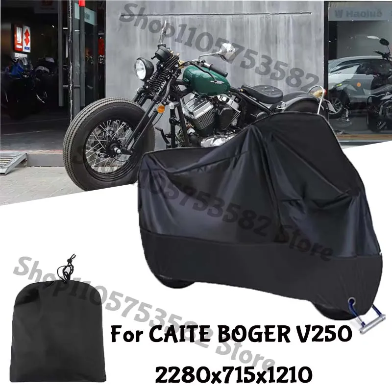 Motorcycle Full Covers For CAITE BOGER V250 Car Outdoors Sun Protection Dust No Ear Thickened Oxford Clothcover Accessories