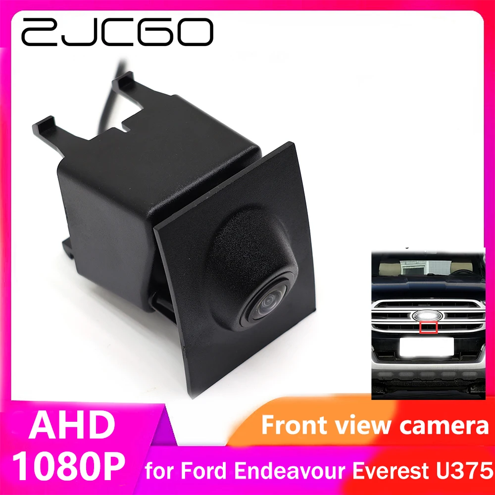 

ZJCGO AHD CVBS 1080P 170° Car LOGO Parking Front View Camera for Ford Endeavour Everest U375