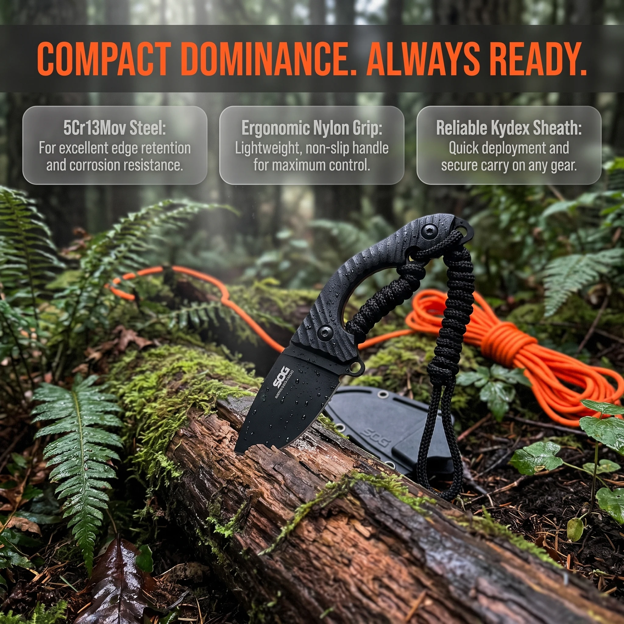 Pisau Lipat Multifungsi Kompak - Knife Hunting Fixed Blade ulasan dan harga