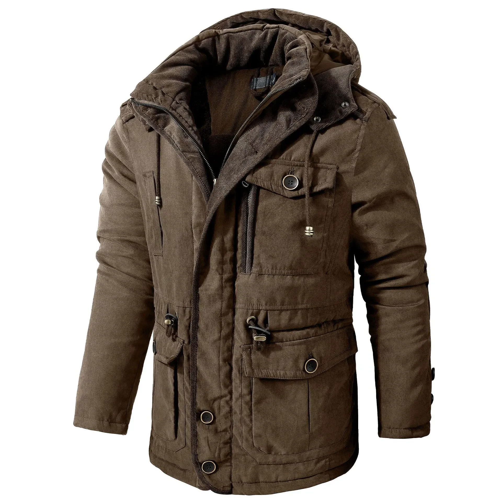 

High Quality Parkas Warm Parkas Hooded Casual Men Long Down Overcoats Male Winter Jackets Outdoor Long Coats Winter Clothing