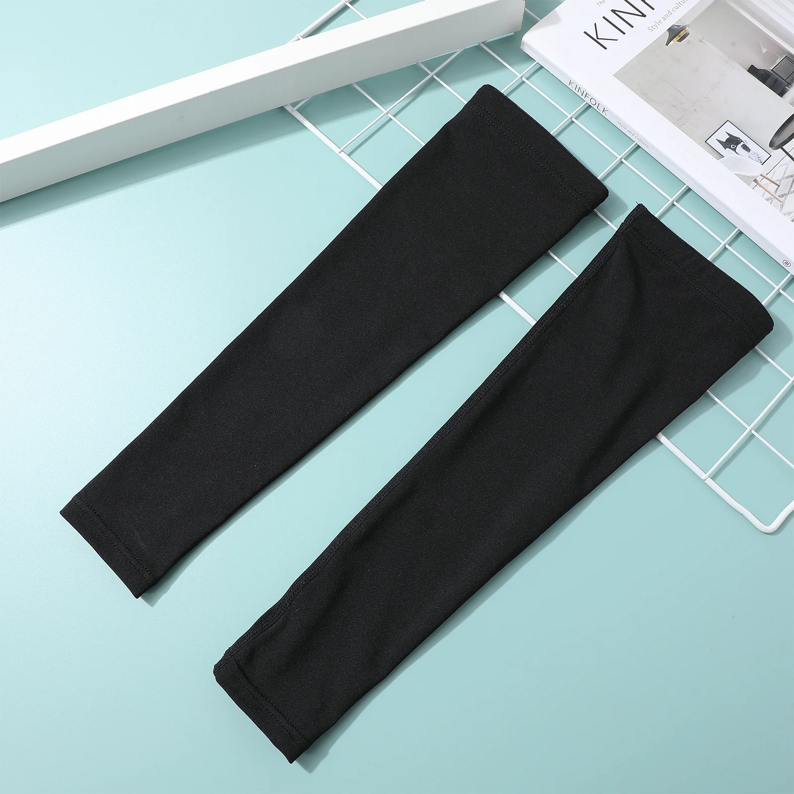 2 pcs Breathable Sweat-Wicking Arm Sleeves Lightweight Cooling Compression Sleeve For Basketball Sun Protection Outdoor Sports