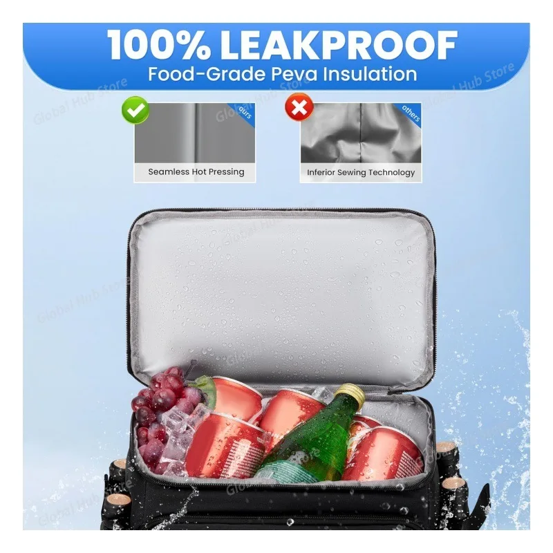 Waterproof Insulated Cold Backpack Leakproof Backpack Camping Beach Fishing Picnic Travel Outdoor Backpack