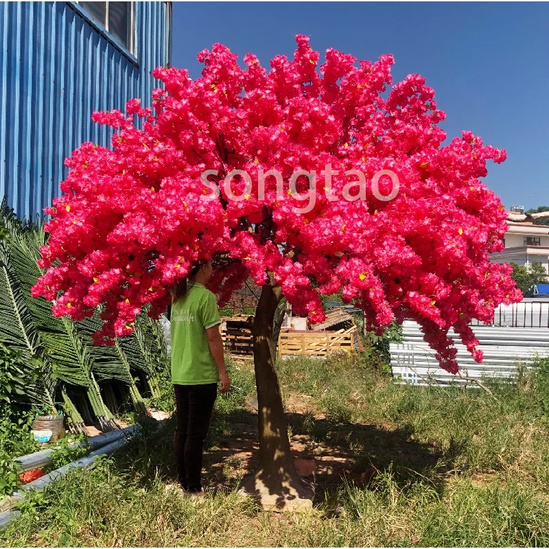 custom.songtao Indoor Cherry Blossom Plants Trees Artificial flower wedding Cherry Blossom Trees