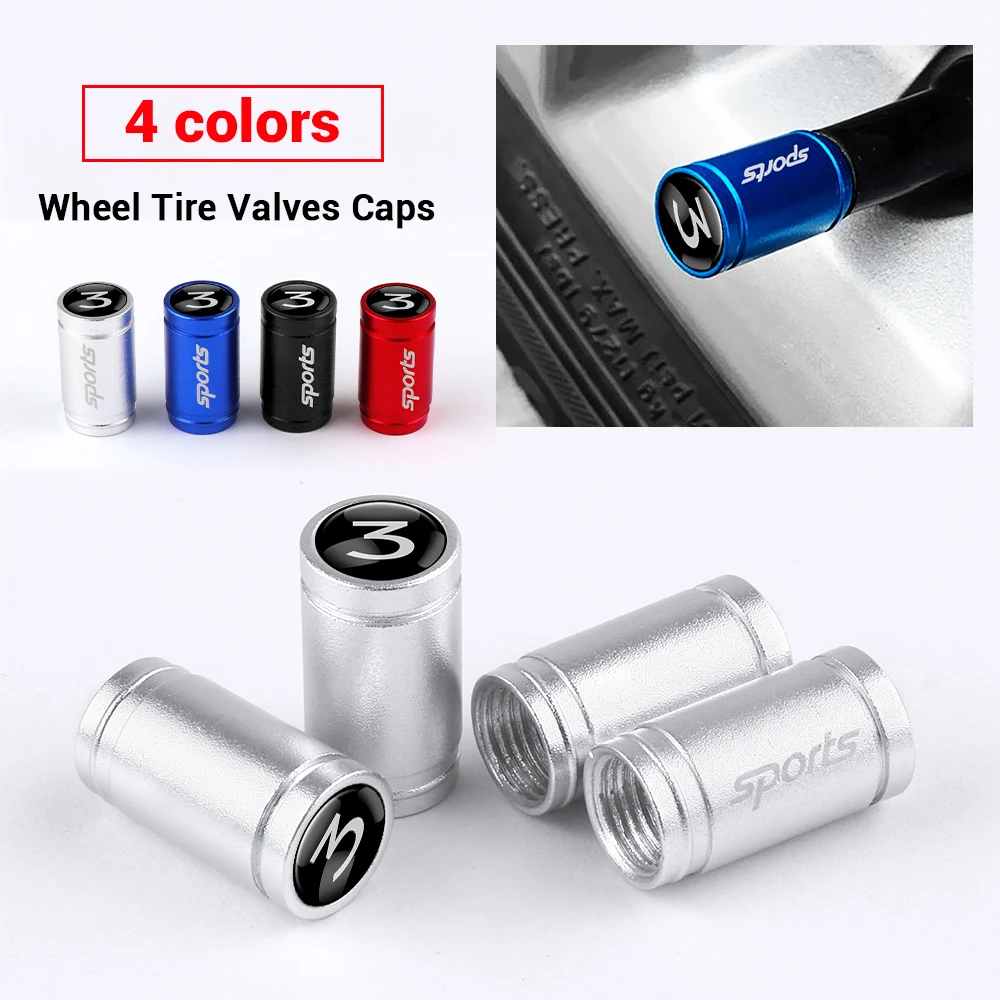 

4pcs/set Car Wheel Hub Valve Stem Cap valve caps For Tesla Model 3 Y S X Roadster Bonina Coil Motorcycle Auto Decor Accessories