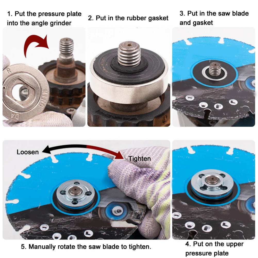 Long Lasting Self Locking Pressing Plate 100 Type Quick Release SelfLocking Grinder Pressing Plate Flange Nut Power Chuck