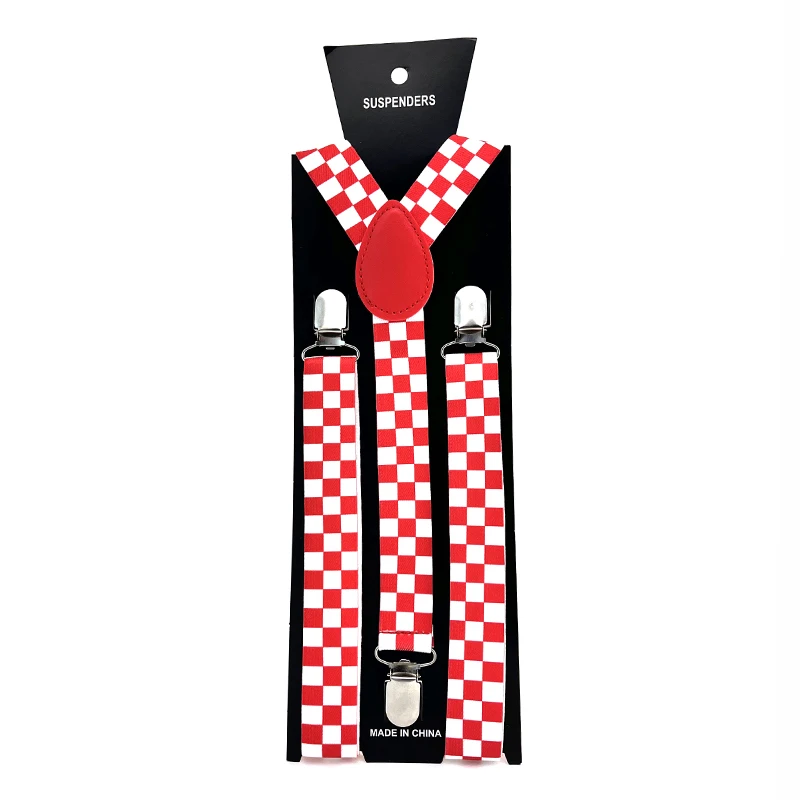 Fashion Check/Plaid Design Mix Erwachsene Hosenträger Männer Hemd Strumpfgürtel für Hosen Hosen Hosenträger Hochzeit Schultergurte Geschenk