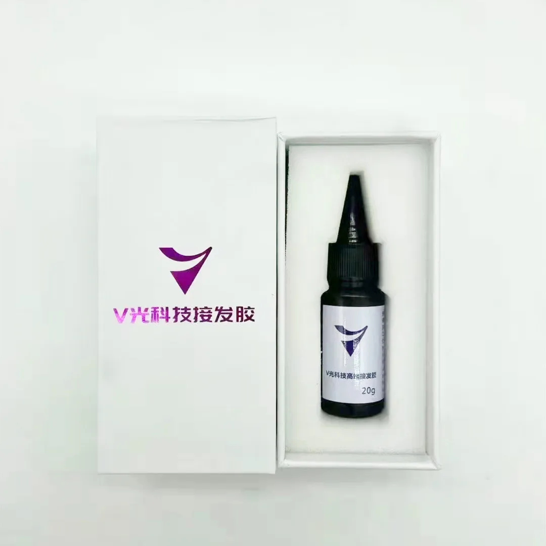 

Factory wholesale v light glue ultrasonic high technology Hair extension gule used for mini tape hair bulk hair extensions