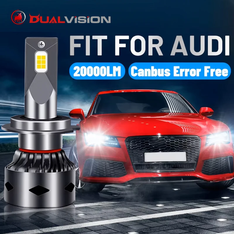 

H7 LED Headlights 20000LM Canbus H11 HB3 HB4 H8 H9 9005 9006 6000K CSP Chips No Error For Audi a5 b8 a4 a3 a6 c7 b6 q3 q5 q7 a1