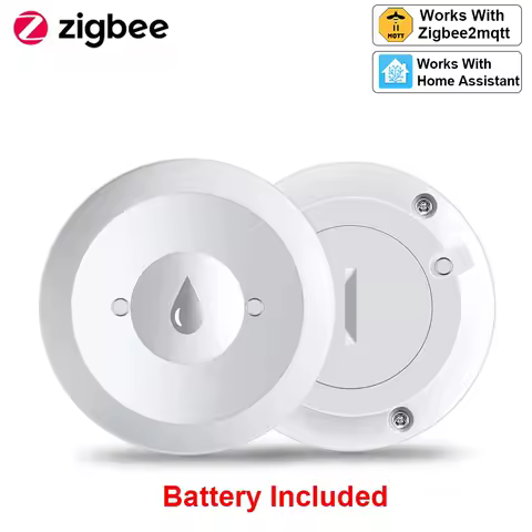 Zigbee Water Sensor Flood Leak Detector App Remote Monitoring for Kitchen/Bathroom Support Home Assistant Zigbee2mqtt