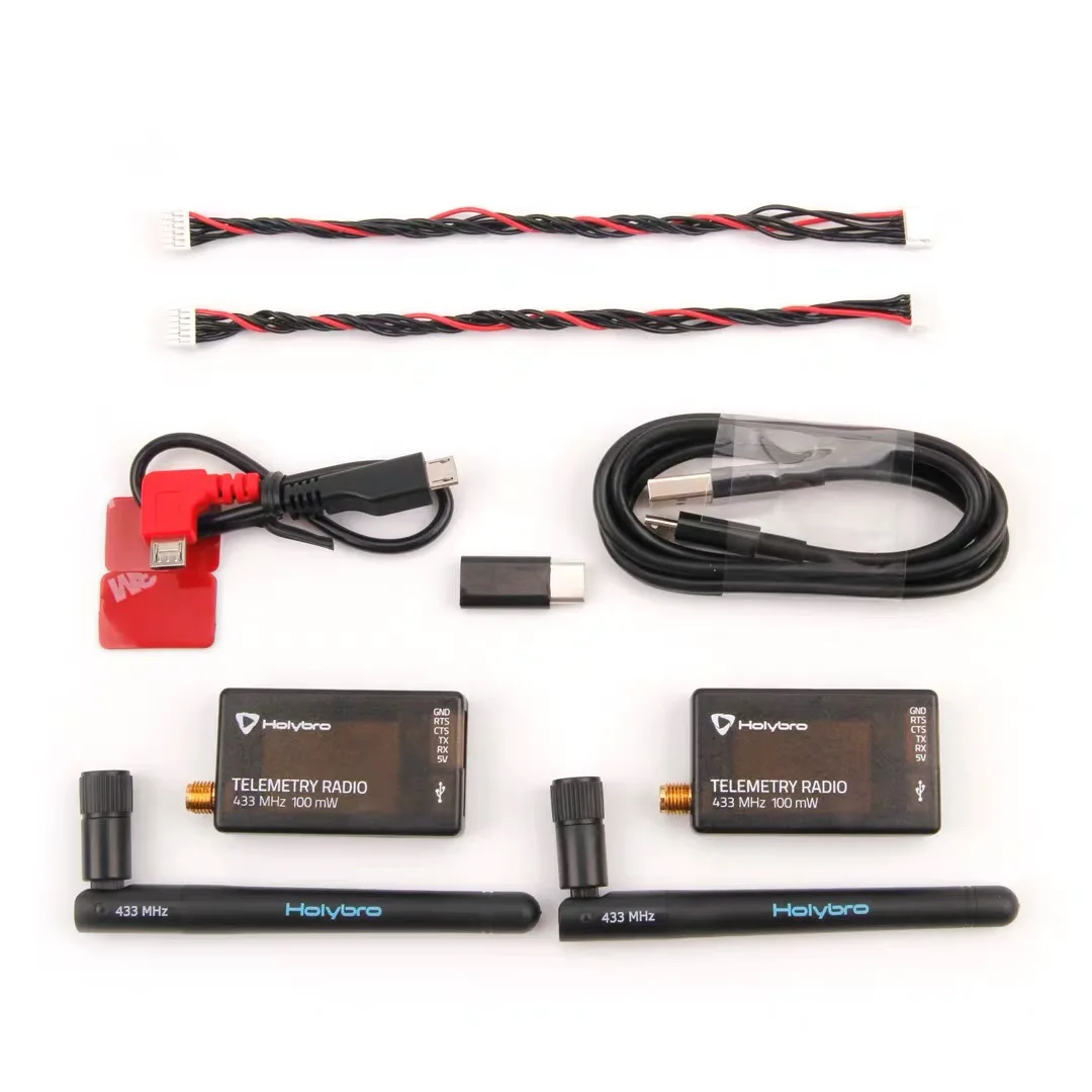 News HolyBro SiK Telemetry Radio V3 100mW 433MHZ for APM Pixhawk Radiolink MINI PIX RC Dro-ne Flight Controller