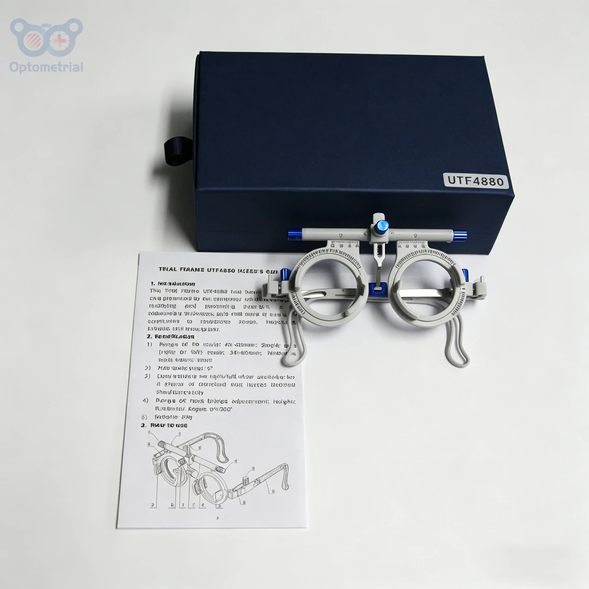 Optometric Universal Trial Frame UTF4880 UB4 PD Adjustable Trial Lens Frame Certified
