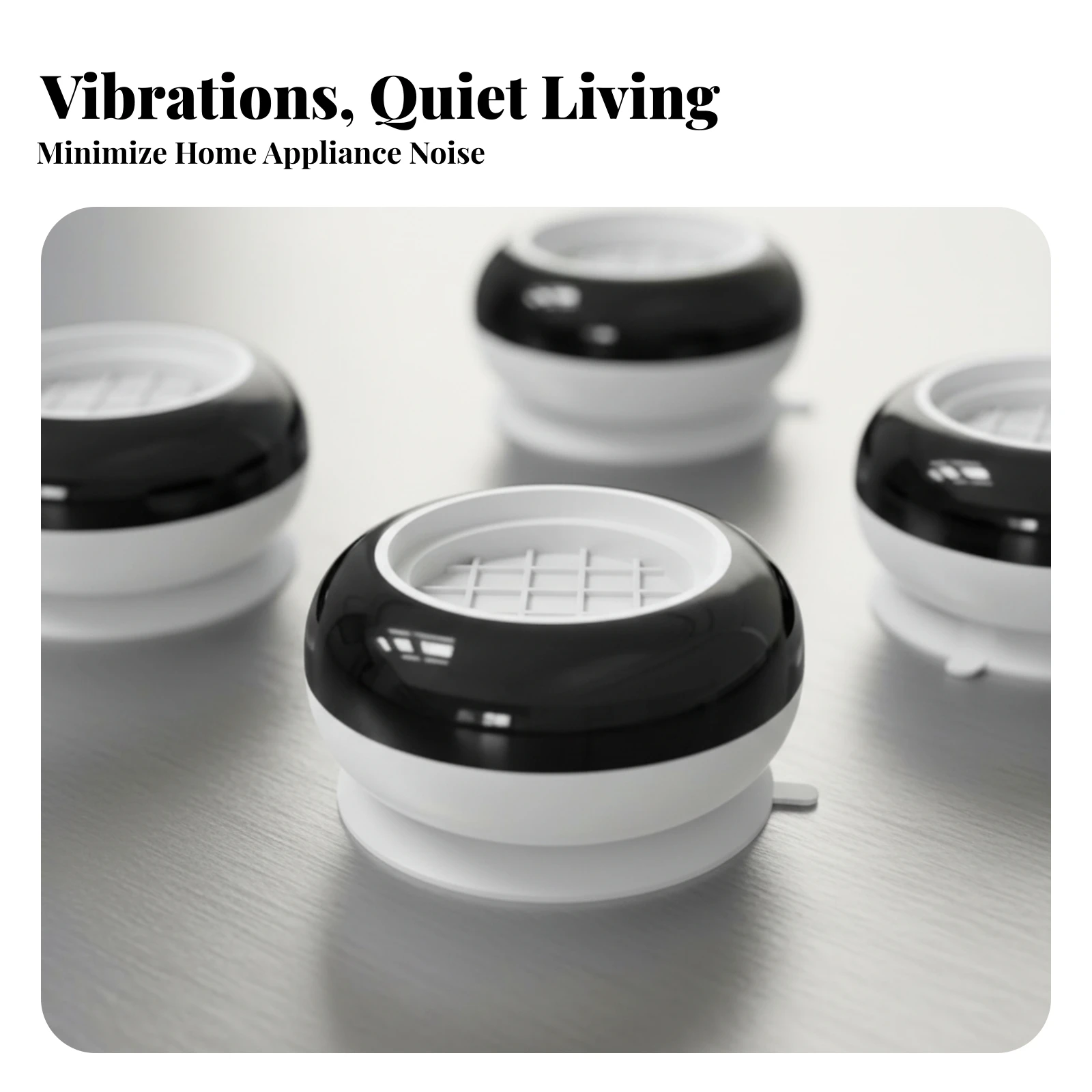 4 Pieces Washing Machine Base Pad Height Boost Washer Anti Vibration Pad Household Accessory Floor Protection Shock Absorbing