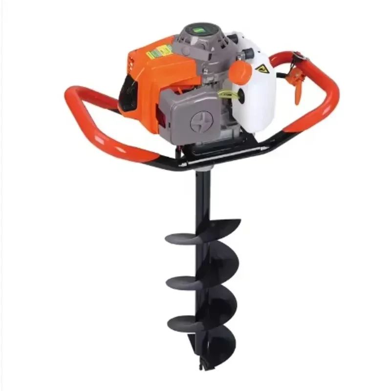 2024 New Promotional Earth And Rock Auger Drilling Gasoline Drilling Tools Manual Floor Auger Earth And Rock Auger