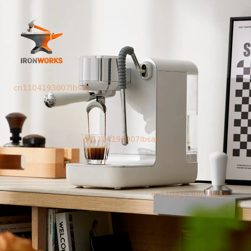 Coffee Machine Italian Style Semi-automatic Home/Office Coffee Maker Cold/Hot Brewing Steam Milk Foam Frothing Function 220V