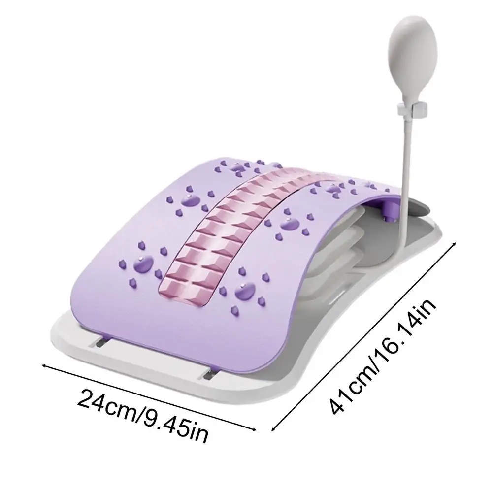 Inflatable Back Stretcher Waist Trainer Adjustable Spine Decompressor Lumbar Back Cracker Board Stretching Device Massager