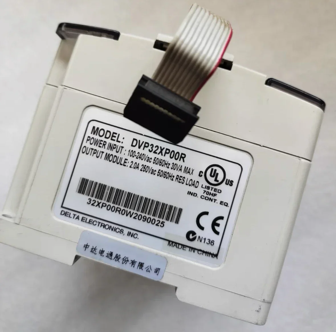 Used DVP32XP00R PLC expansion module