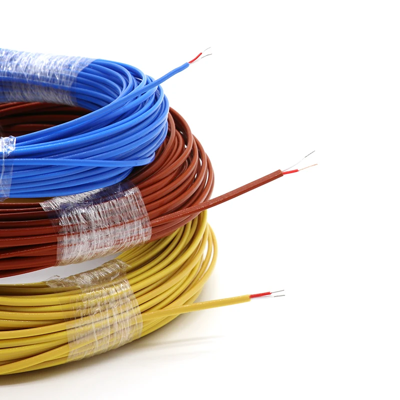 2~100m Thermocouple Wire K J T Type 2 Cores 0.3mm 0.5mm High Temperature Measuring Compensation Cable Electronic Line