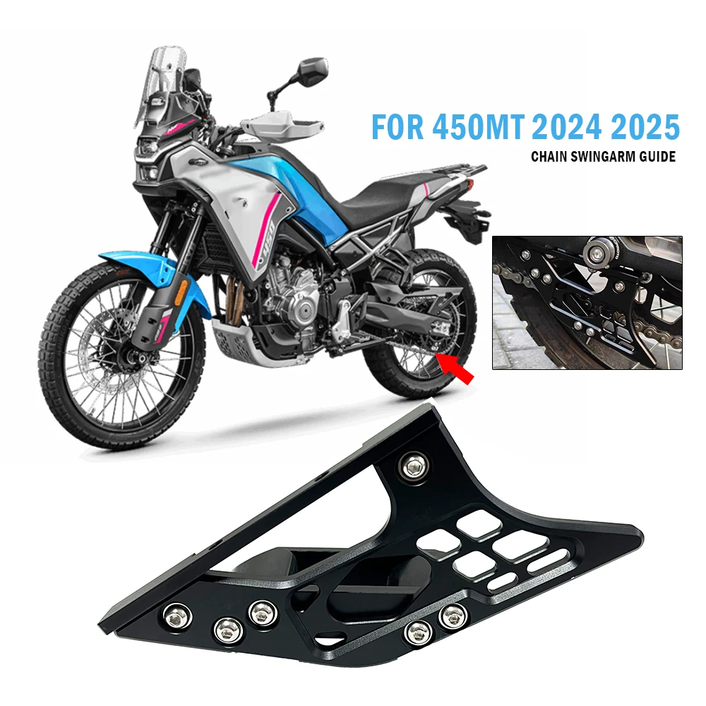 Für 450MT Motorrad-Ketten-Schwingenführungs-Schieber-Rollenschutz-Kettenschutzabdeckung für CFMOTO MT450 CF450 MT 450mt 2024 2025 2026