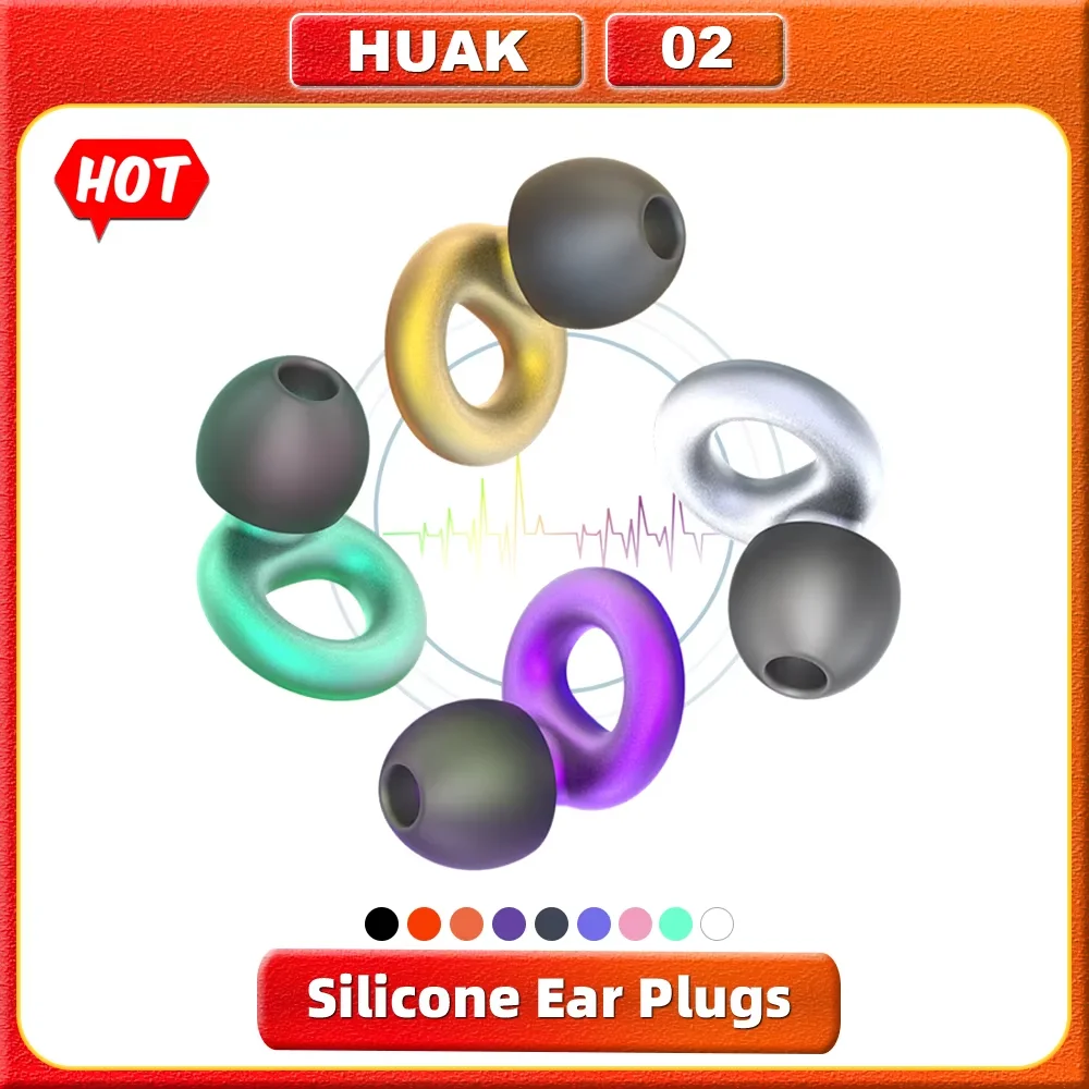 HUAK Sleeping Ear Plugs Noise Reduction Tapones Oido Ruido Soft Oordopjes Earplug Waterproof Tapones Para Dormir Earplugs