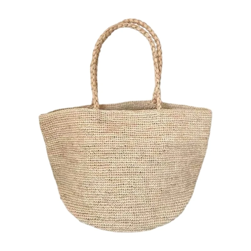 N7YF Trendy Straw Bag Large Underarm Bag Shoulder Bag For Beach Trip And Pool Parties