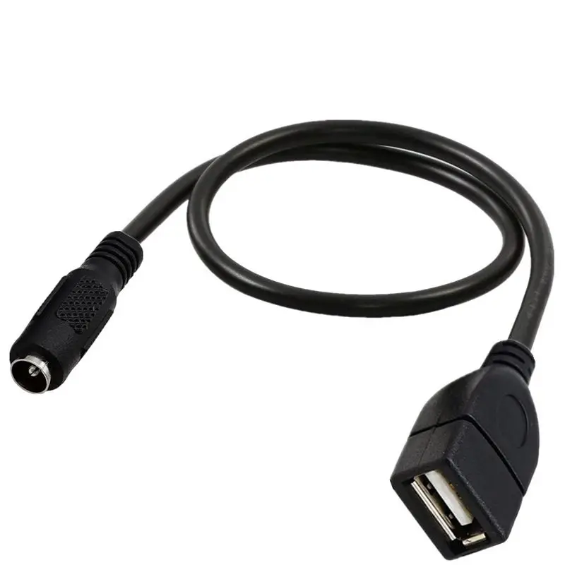 DC5.5 * 2.1mm Female To USB Female Charging Cable 3.5 * 1.35mm Conversion Cable 5521 Female To USB Female Charging Bank 0.25M