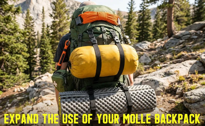 2 Stück Taktische Molle-Rucksackgurte, Verlängerbare Verstellbare Befestigungsgurte, Molle-Pack-Schnallengurte, Outdoor-Rucksack-Zubehör – Detail 8
