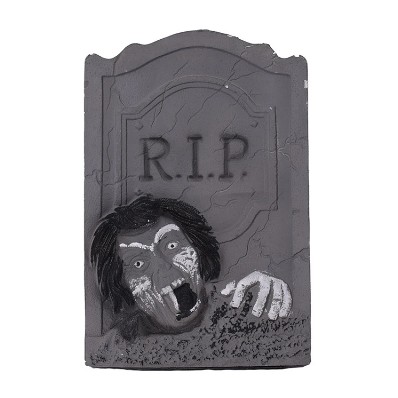 Halloween props: Ghost Festival, haunted houses, secret rooms, bar setups, decorations, large ghost heads, foam tombstone