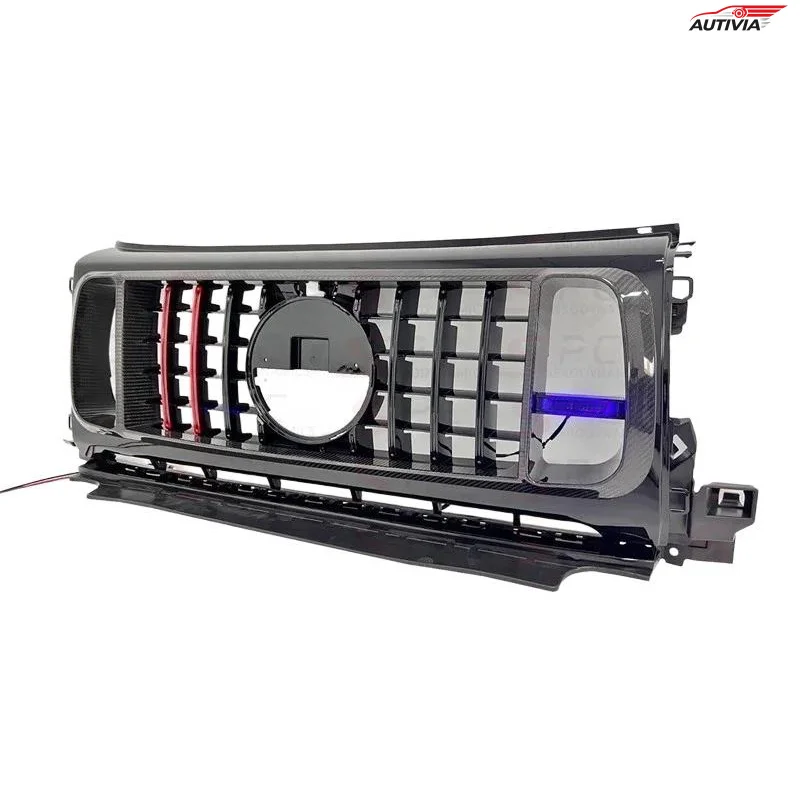 SPC Style G900 Rocket B Style Plastic Dry Carbon Fiber Front Grille for Mercedes-Benz G Class W464 G Wagon 2019+ Car Styling Par