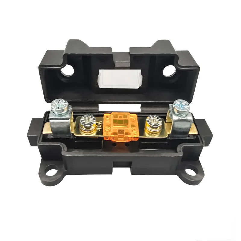 40A80A100A125A Bolt Type Fuse Box Pressure Free Welding with Insurance Piece Used for Car RV Forklift High Power Fuse Holder