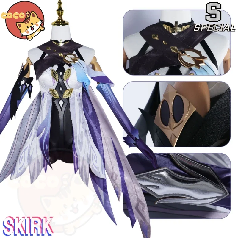 Genshin Impact Skirk Cosplay Game Genshin Impact Cosplay Skirk Halloween Sexy Costume Skirk Cosplay CoCos-S