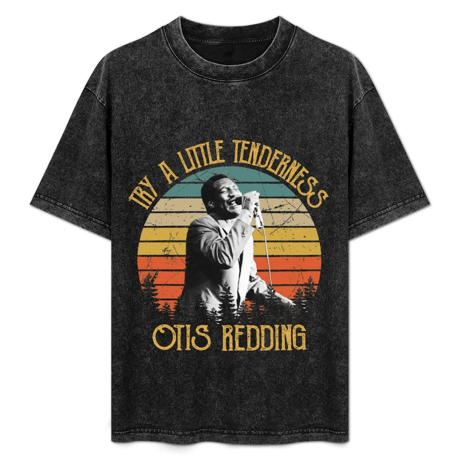 Camiseta vintage de manga corta de talla grande Try A Little Tenderness Otis Redding