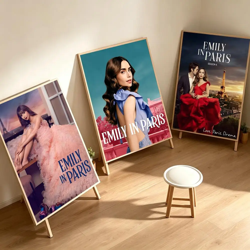 series Emily in Paris Poster Poster HD Printing Cozy Healing Style Wall Art Home Decor For Living Room Bedroom Gift