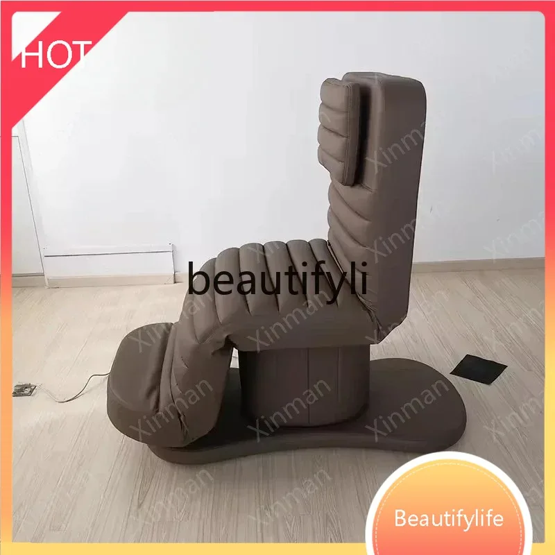 

XX80 Modern Brown Leather 3 Motor Electric Beauty Bed with Facial Massage Bed