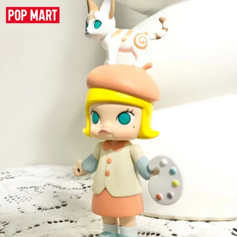 

Popmart Molly Auction Series Blind Box Guess Bag Mystery Box Toys Doll Anime Figure Desktop Ornaments Cute Gift