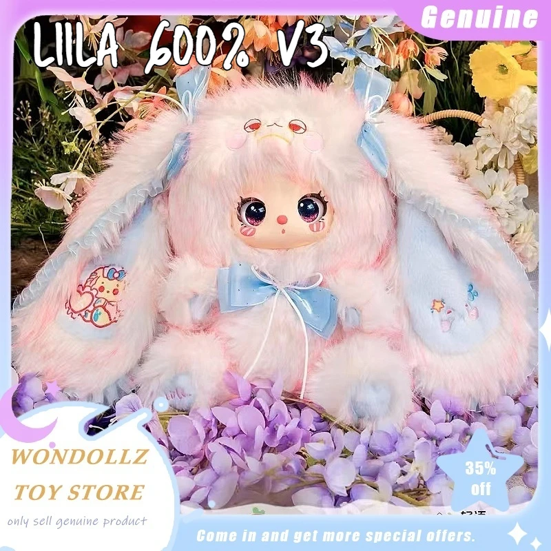 

Подлинная в наличии Liila 600% V3 Маскарадная вечеринка с серией My Girl Слепая коробка Kawaii Виниловая плюшевая кукла Декор комнаты Модная игрушка в подарок