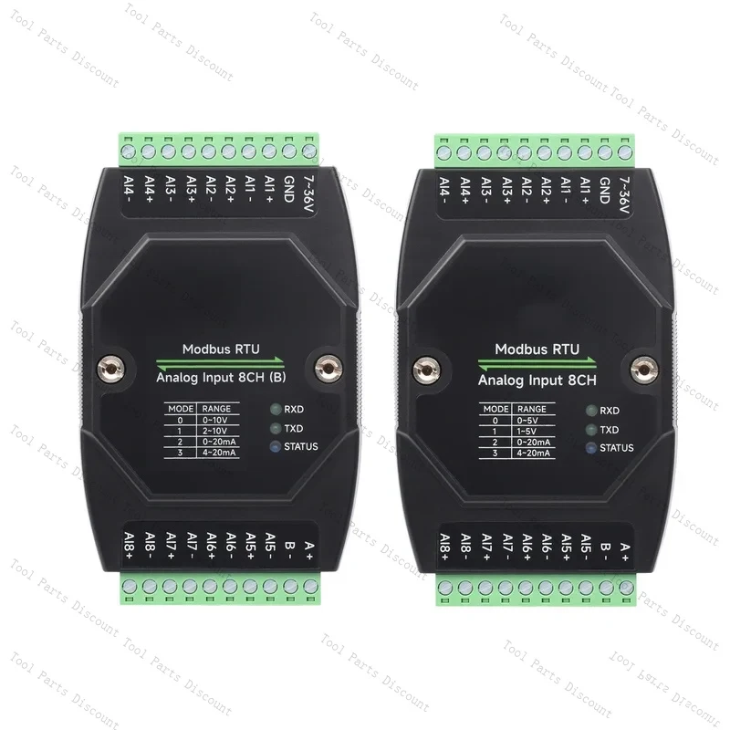 Modbus RTU Input 8-Channel Analog Module Industrial Grade 12-Bit High-Precision Acquisition Support Current