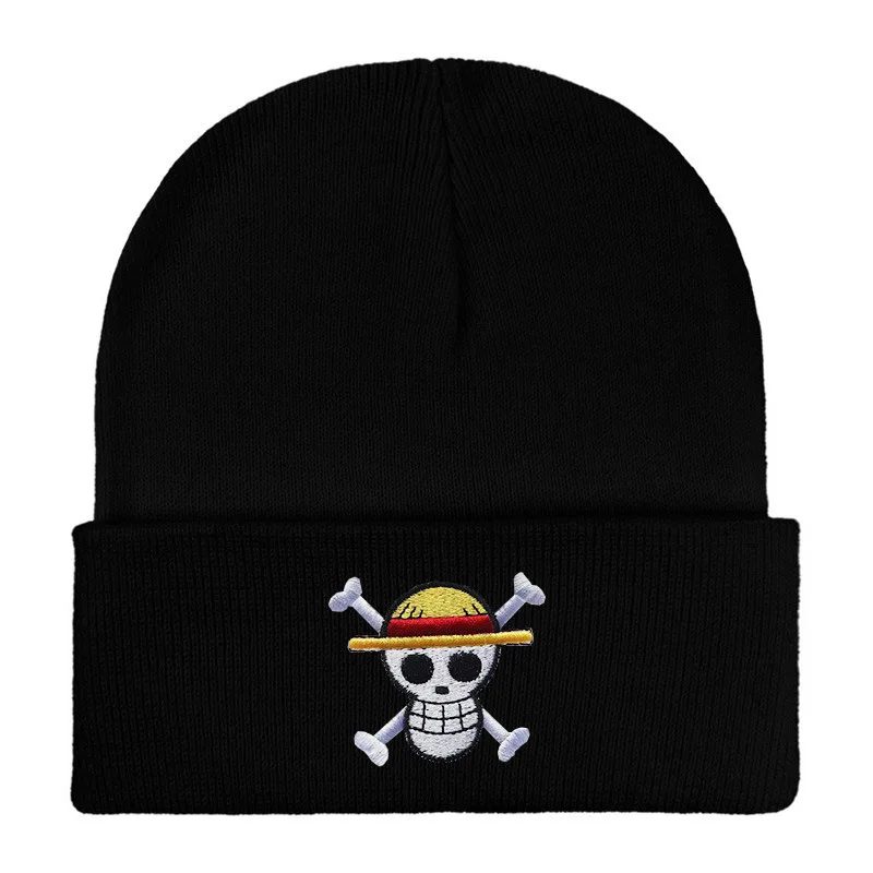 1Pc Anime Cappelli Lavorati A Maglia Cosplay Per Adulti Berretto Unisex Costume Del Fumetto Lufy Anime Periferica Moda Caldo Beanie Cappello Accessori Regali