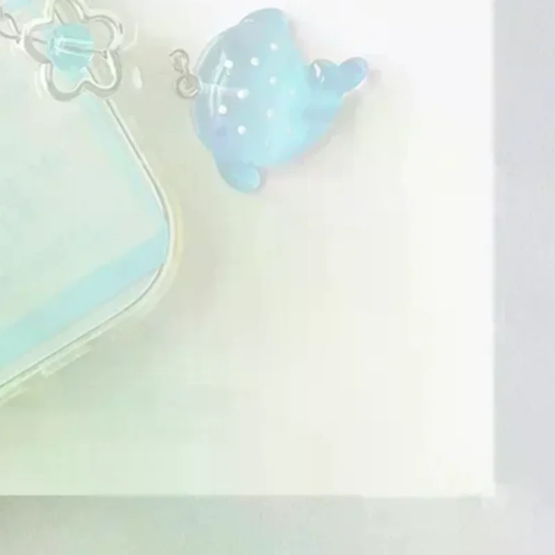 Blue Pink Series Simulation Marine Shark Mobile Phone Chain Handcrafted Beaded Keyring Accessory Fish Charm Aesthetic Y2k Unique