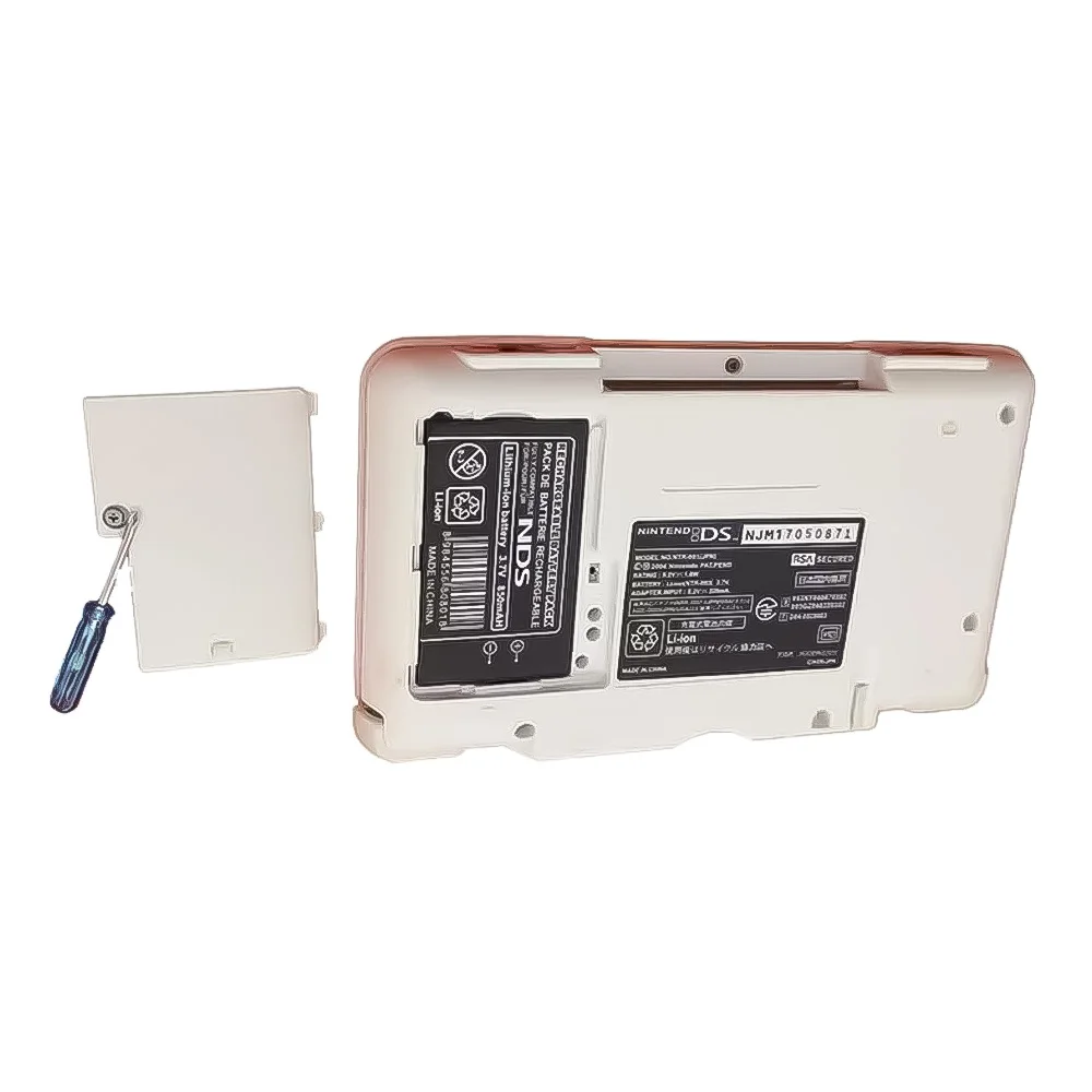 새로운 850mAh 충전식 리튬 이온 배터리 팩, 닌텐도 DS NDS 호스트 용 미니 스크루 드라이버가 있는 내장 배터리