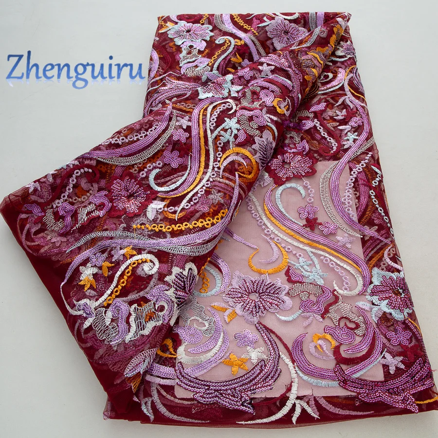 

African Tulle Mesh Sequince Lace Fabric High Quality 2025 Nigerian Net French Lace Fabric for Sewing Women Wedding Dresses 4607