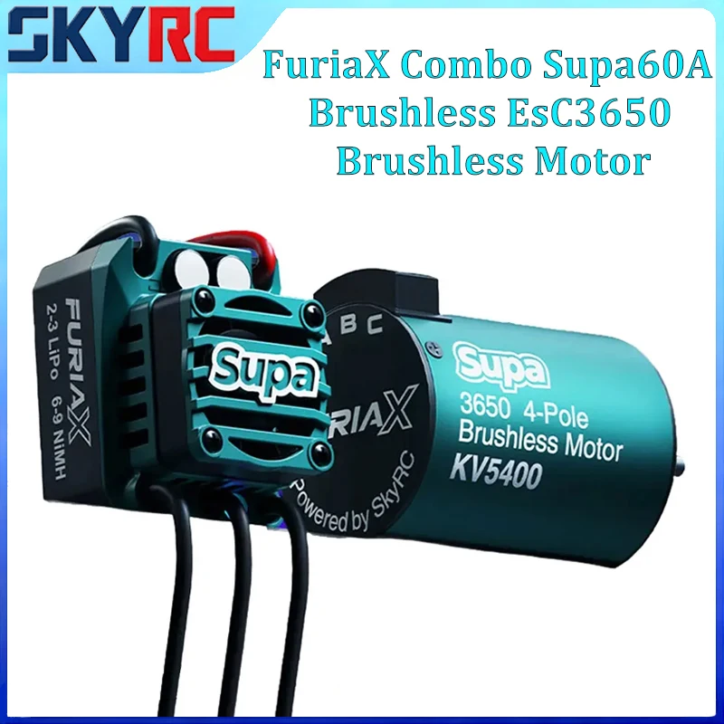 

SKYRC FuriaX Supa Combo 60A ESC 3650 5400KV Brushless Motor for 1/10 RC Car SK-300080 SK-400035 Accessories