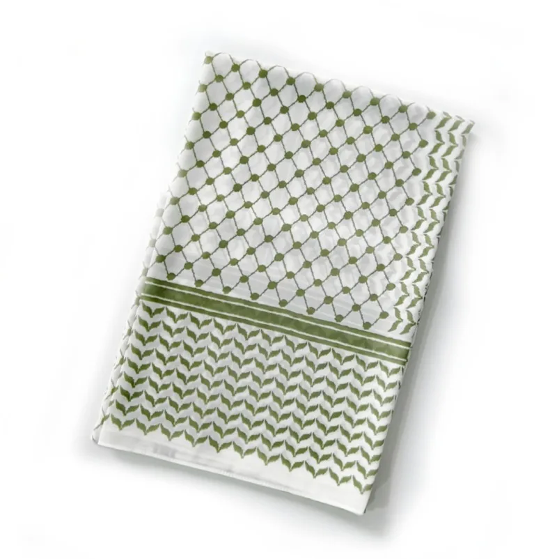 Новый шифоновый клетчатый платок с принтом