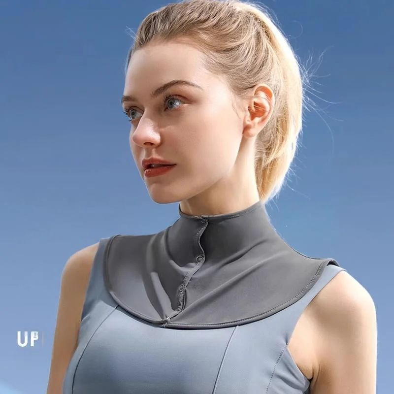 夏の女性のアイスシルク-uv-保護ネックスカーフ薄い三角スカーフ軽量ネックウォーマーサンシェードネックプロテクター