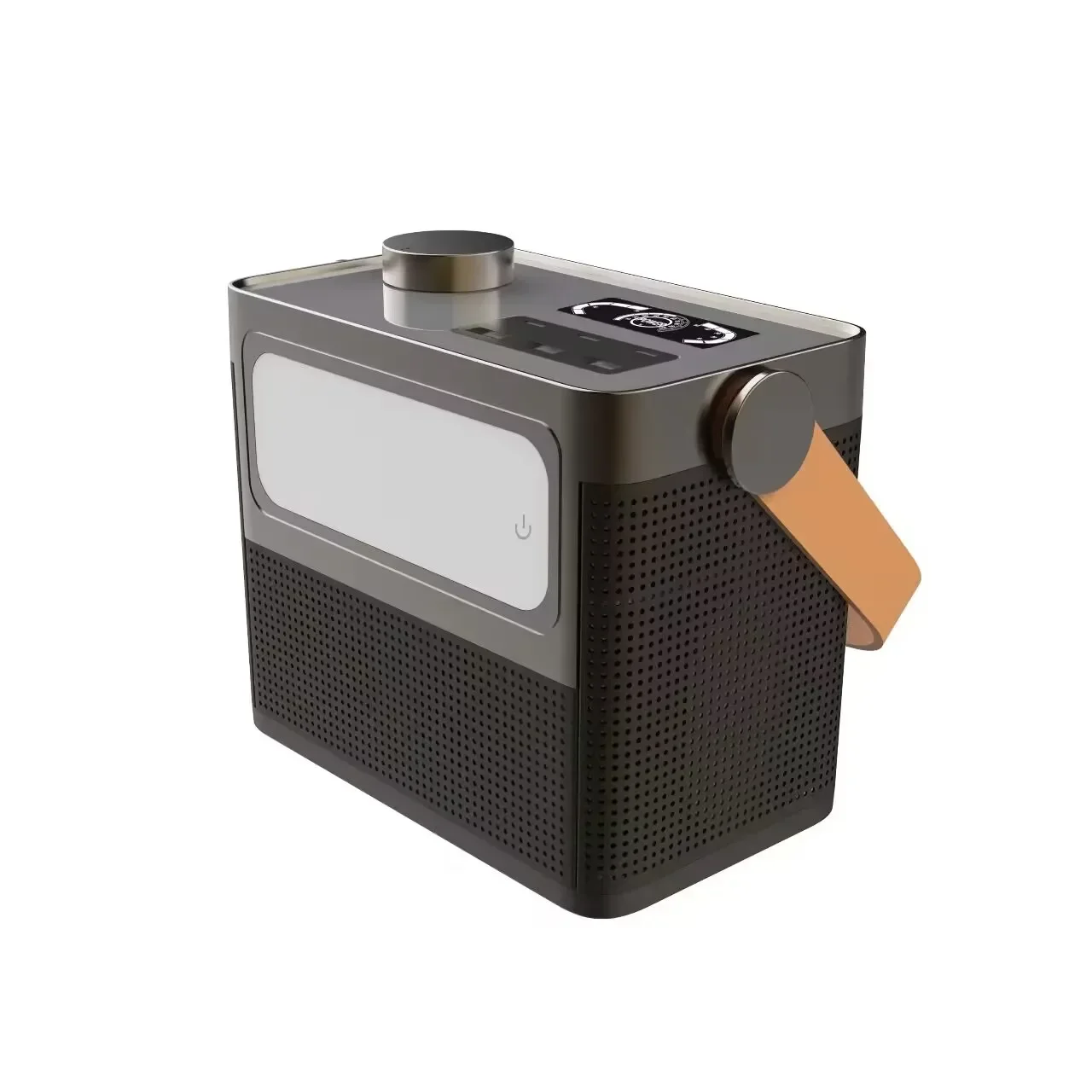 2026 Wireless Outdoor Multifunction Digital Display Speakers Flashlight Power Bank Speaker Long Endurance Power Bank