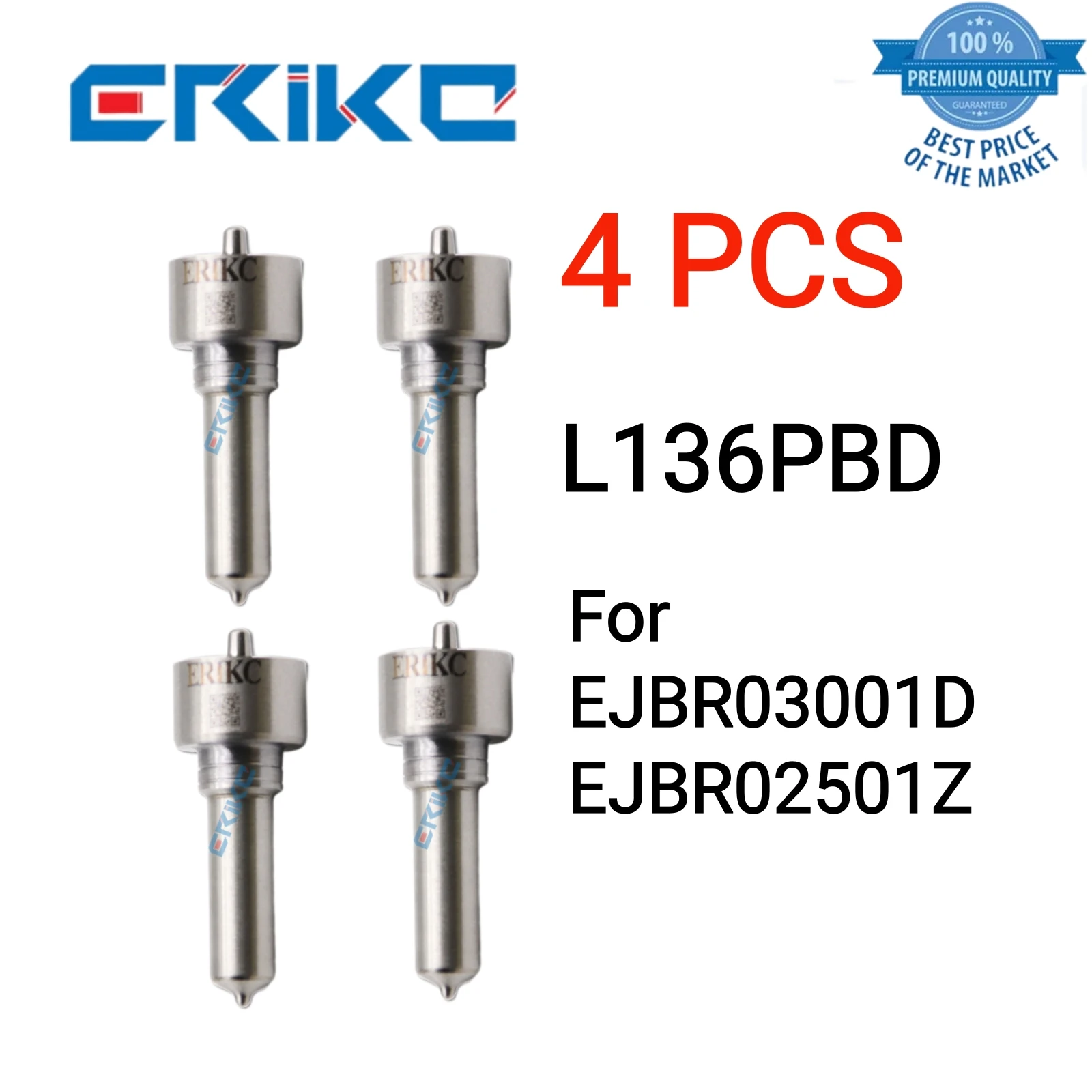 

4 PCS L136PBD Fuel Nozzle L 136 PBD/L136 PBD Jet Spray Nozzle L136PRD L136PBA for EJBR03001D/EJBR02501Z