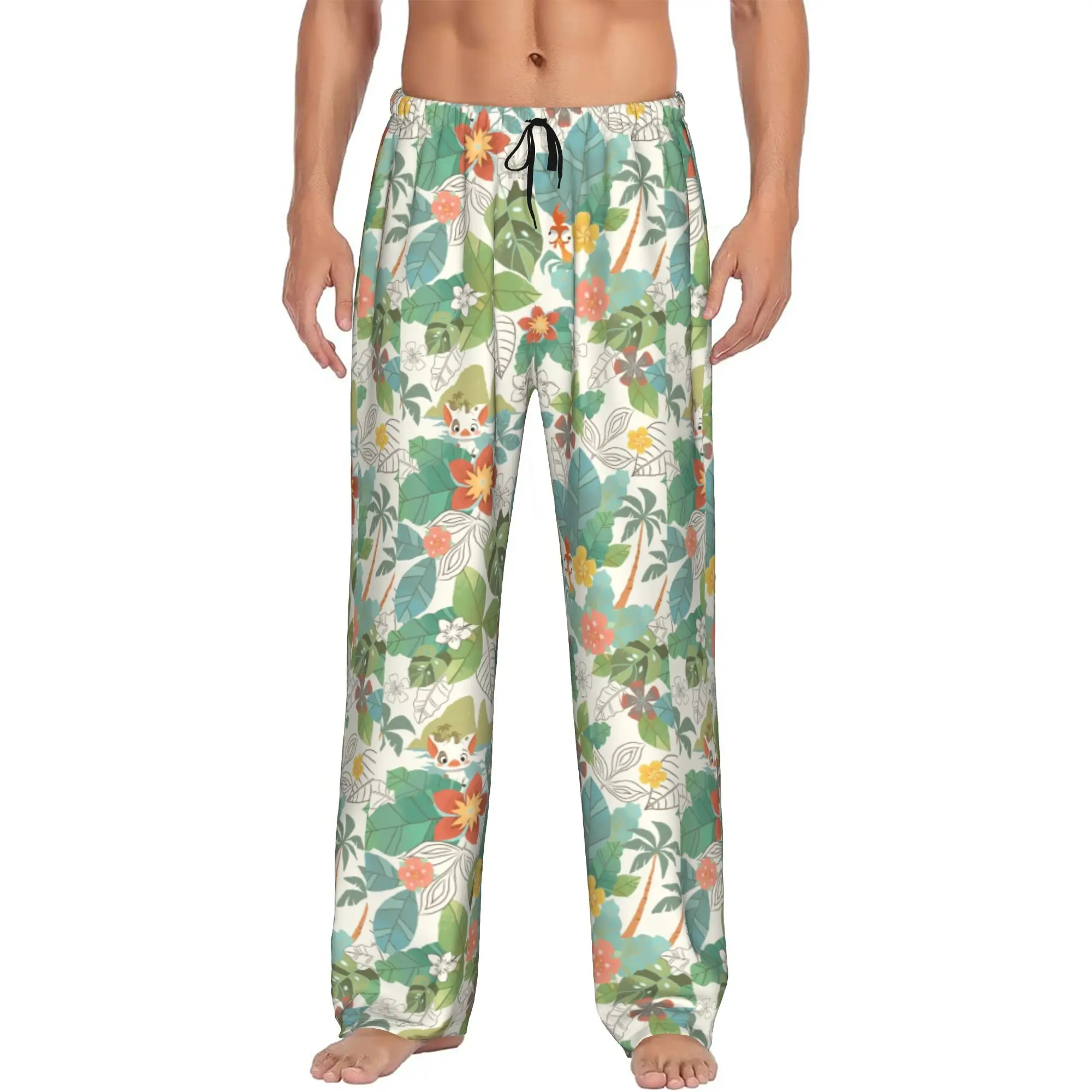 

Custom Moana Wallpapers Pajama Pants Men Sleepwear Lounge Sleep Bottoms Stretch with Pockets