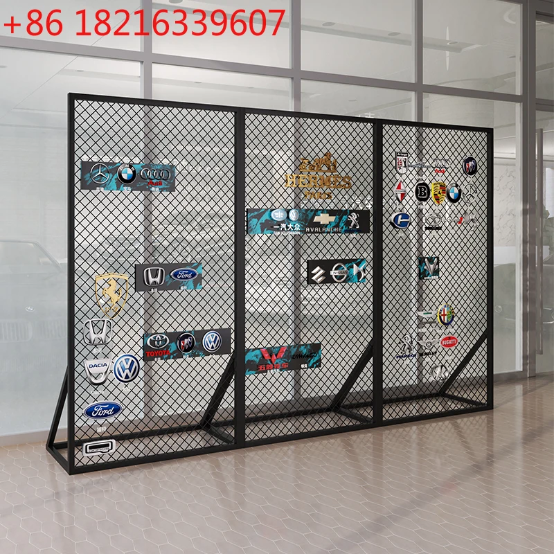 

Exhibition stand activity exhibition vertical rhombus wire mesh frame screen partition iron mesh frame