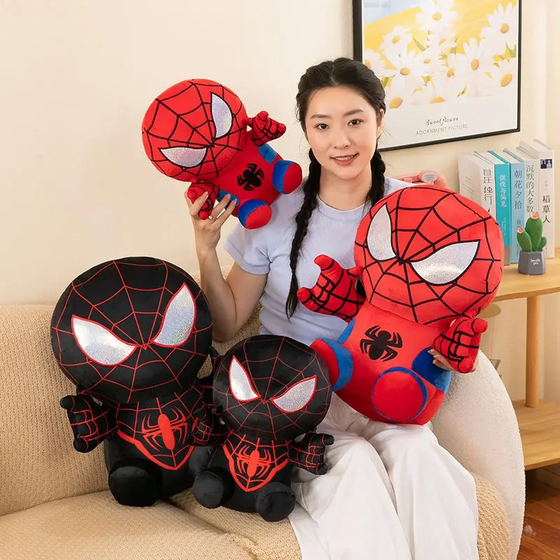 Marvel Spider Man Plush Toy 25/35/45cm The Avengers Plushie Doll Anime Cartoon Figure Soft Stuffed Doll Christmas Gifts For Kids