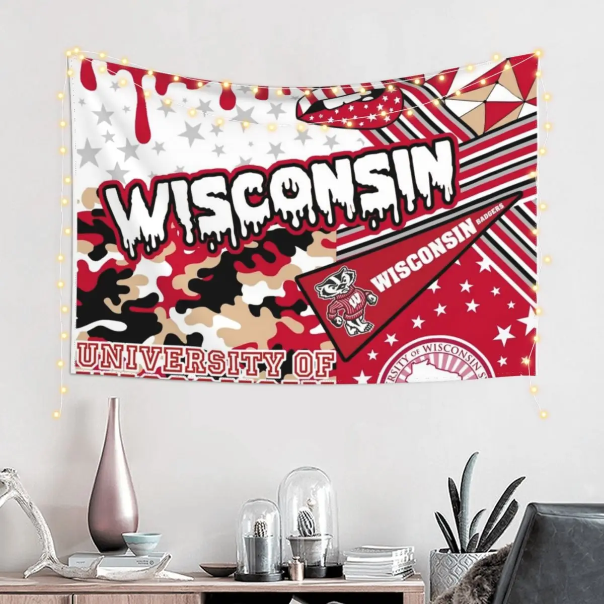 Wisconsin Tapestry Bathroom Decor Bedrooms Decor Tapestry